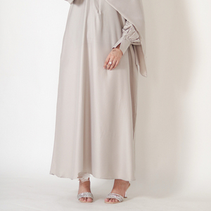 Premium Women <b>Abaya</b> OEM Factory Elegant Closed Front Muslim Maxi Dress with Custom Embroidery and Packaging - Product Image 3