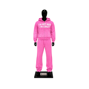 Conjunto Deportivo Rosa para Hombre, Sudadera con Capucha y Pantalones Deportivos con Estampado Personalizado, Ropa Deportiva Informal para Correr, Venta al Por Mayor, Fabricante OEM - Product Image 1