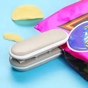 Mini máquina de selagem com clipe portátil, sacos térmicos de pressão para selagem térmica, pasta de plástico para preservação de alimentos, ferramentas pequenas