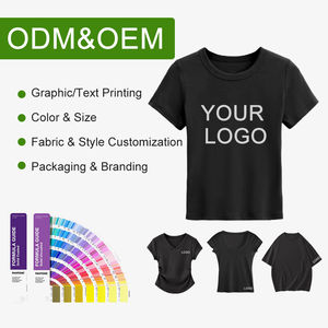 T-shirt décontracté unisexe à manches courtes en coton et fibre de bambou blanc avec logo personnalisé pour femme, coupe ample - Product Image 4