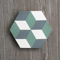 Carreaux de ciment faits à la main à l'encaustique hexagonale du Vietnam 200x200mm