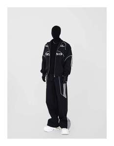 Conjunto Deportivo Informal Personalizado de Gran Tamaño, Chaqueta Reflectante 3M y Pantalones Deportivos, Chaqueta Cortavientos de Nailon, Chándal para Hombre con Logotipo Personalizado - Product Image 4