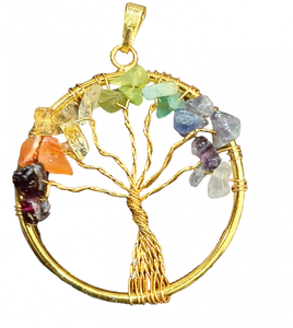 Collier avec pendentif en perles de fil de laiton par Indian Handicrafts, bijoux Arbre de Vie - Product Image 1