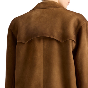 Custom Men's Cowhide Suede Bowling <b>Jacket</b> Luxury Vintage Leather <b>Jacket</b> OEM Private Label leather garments Manufacturer - Product Image 4