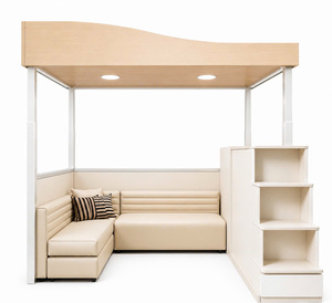 เตียงสองชั้นสำหรับเด็ก Gon Minimalist พร้อมราวกั้นด้านข้าง ปรับความสูงได้ ขนาดเต็ม 120x200 ซม. - Product Image 5