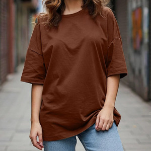 Camiseta Clásica con Cuello Redondo para Mujer, Corte Regular, Ligera, Personalizada, Manga Corta, Premium, Casual, Ecológica, Antiarrugas, Último Modelo 2026 - Product Image 4