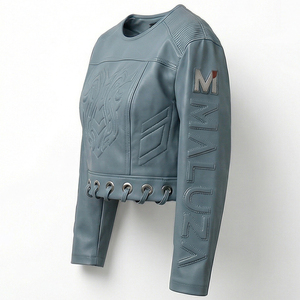MALUZA INDUSTRIES Top Corto Premium para Mujer, Estampado, Invierno, Estilo Urbano, Tela de Rizo, 100% Algodón, Ecológico, Antiarrugas, Moda de Exportación - Product Image 4