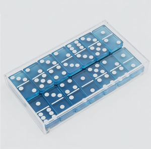 Juego de Dominó de Resina, Doble 6, en Caja, Dominós de Plástico al por Mayor - Product Image 2