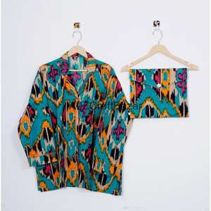 ชุดนอนผ้าฝ้ายคุณภาพสูงสำหรับผู้หญิง จัดจำหน่ายโดยตรงจากโรงงาน ชุดนอนผู้ชายขายส่ง - Product Image 3