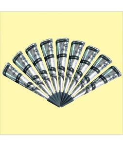 Compact Mehndi Paste Cones for Hand Art Creation Temporary Body Decoration Applicator for <b>Bridal</b> Function Use - Product Image 2