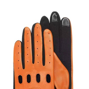 Yellow Leather Touchscreen <b>Driving</b> <b>Gloves</b> for Men Lightweight Breathable Eco-Friendly Thermal Design Cashmere Lining for Four - Product Image 5