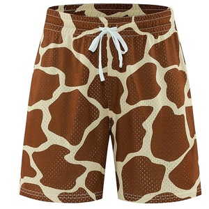 Shorts en maille pour hommes, personnalisables avec logo, double couche, doublure, impression intégrale par sublimation, vierges, pour l'été - Product Image 4