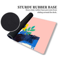 Grand tapis de souris en caoutchouc, base antidérapante, surface en tissu lisse, tapis de souris pour ordinateur de bureau, accessoires pour ordinateur portable et de bureau