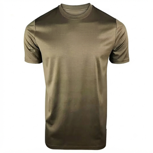Camiseta de Verano para Hombre, Algodón Peinado, Cuello con Rayas, Manga Corta, Nueva, Informal, para Negocios, Precio Bajo, Alta Calidad, para Hacer Ejercicio - Product Image 4