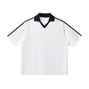 Tissu tricoté extensible respirant confortable de haute qualité, chemise de golf pour homme, manches courtes personnalisées, 100% polyester - Product Image 3