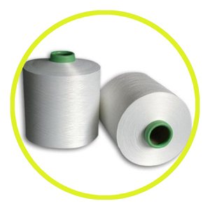 Fil de polyester DTY teint en continu, haute résistance et durabilité, 150/48 RW HIM, à texture, à filature annulaire, antibactérien, écologique - Product Image 1