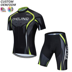 Ensembles de cyclisme personnalisés imprimés par sublimation, légers et à séchage rapide, maillots et cuissardes de vélo, support OEM ODM pour la vente en gros - Product Image 1