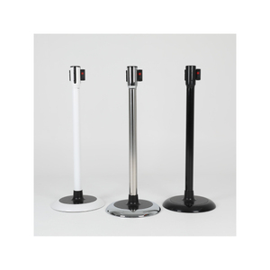 Poste de Control de Multitudes con Cinta Retráctil Lenta, de Metal Duradero, Fácil de Transportar y Montar, que Garantiza la Seguridad del Usuario - Product Image 2