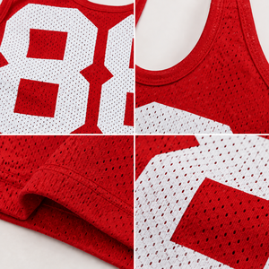 Custom Unisex <b>Y2K</b> Mesh Football Jersey <b>Crop</b> <b>Top</b> Full Sleeve Halter Neck Breathable Plus Size Number Print Streetwear Custom Logo - Product Image 5