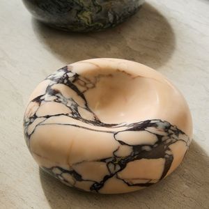 Bandeja de Mármol Calacatta Viola en Forma de Donut, Bandeja Decorativa de Piedra Natural en Forma de Anillo, Decoración de Lujo para el Hogar - Product Image 4