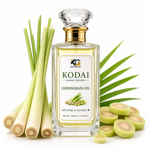 Huile Essentielle de Citronnelle du Tamil Nadu 100% Pure et Naturelle de Qualité Supérieure, Distillée à la Vapeur, pour Aromathérapie et Soin du Visage, par Kodai Global Export - Product Image 1