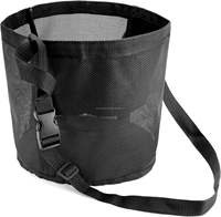 Sac à foin pour chevaux, écologique, élastique, réglable, couleur unie, confortable pour l'alimentation du cou