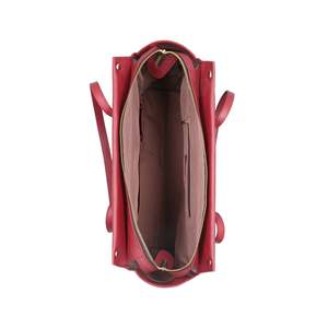 Bolso Tote de Cuero Rojo Premium con Correas Doradas, Bolso Clásico de Moda para Mujer, Proveedor Mayorista - Product Image 5