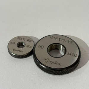 Calibradores de Rosca Estándar Británico BSF/BSW/WW, Calibres GO/NOGO 1/8X40, 3/16X24, 1/4X20, 5/16X18, 3/8X16, 7/16X14 - Product Image 2