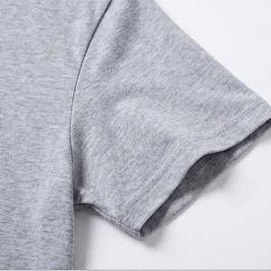 Camiseta de Algodón de Color Sólido para Hombre, Cuello Redondo, Manga Corta, Personalizable con Logotipo, Premium, al por Mayor - Product Image 6