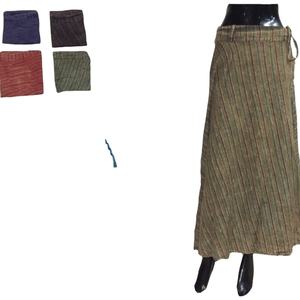 2022 moda de verano elegante bordado transpirable algodón hasta el suelo falda estampado diseño cintura Natural falda ecológica - Product Image 3