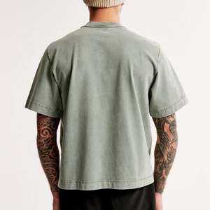 เสื้อยืดโอเวอร์ไซส์ผ้าคอตตอนหนานุ่ม 100% สไตล์สตรีทแวร์ คอกลม แต่งลายกราฟิกโลโก้ OEM ตามสั่ง - Product Image 2