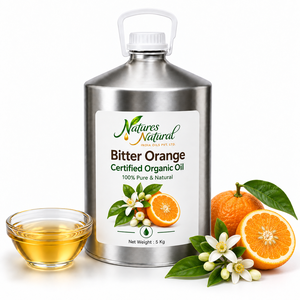 Certified Organic Bitter <b>Orange</b> Essential Oil Cold <b>Pressed</b> Natural Citrus Oil for Aromatherapy Cosmetics and Personal Care Bulk - Product Image 5