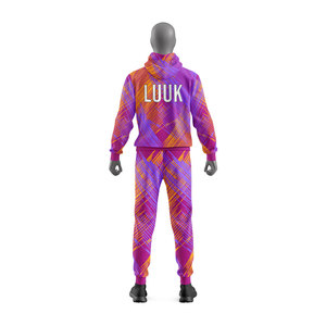 Custom OEM ODM Lightweight Men's Breathable Regular Fit 2 in 1 Hooded Tracksuits Custom Printed Spring Wear Plain Dyed Sets - Product Image 5