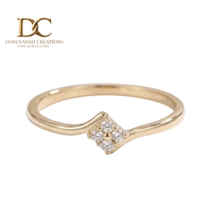 Dhruvansh Creations Luxury 9K Solid Gold Lab Grown Diamond Brilliant Cut IGI Certified Women's Wedding Ring Wholesale Custom - Product Image 1