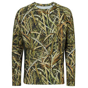 Camiseta de Manga Larga con Camuflaje Estilo Realtree para Hombre, Mezcla de Poliéster, para Caza al Aire Libre, Personalizada - Product Image 1