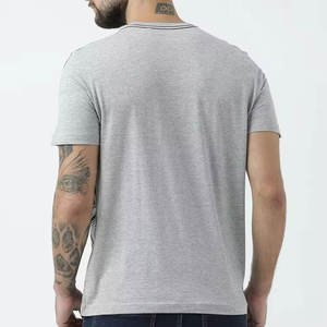 Mens Solid 100% Cotton Knitted T-Shirt Short Sleeve Casual Crew Neck Streetwear Fashion <b>Tee</b> 300 Grams - Product Image 6