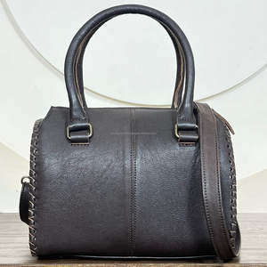 Sac fourre-tout en cuir véritable de vache avec poils, modèle Speedy moyen, style western, sac à main en cuir véritable pour femme, sac de voyage - Product Image 5