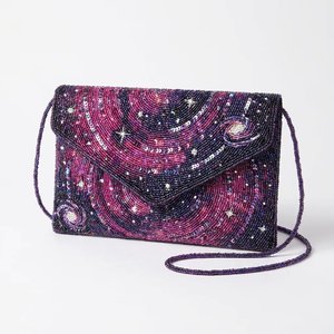 Elegante Bolso de Mano Bohemio con Cuentas de Cristal y Correa Única, Bordado Intenso, Cierre de Gancho y Bucle - Fabriva Exports, para Viajes y Uso Diario - Product Image 3