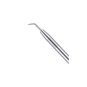 Pince à épiler professionnelle de qualité supérieure pour rehaussement de cils, à pointe unique, entièrement polie, argentée, à pointe inclinée, personnalisable avec logo - Product Image 3