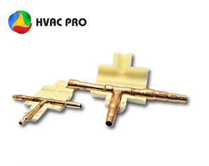 ข้อต่อทองแดงรูปตัว T สำหรับระบบ HVAC รุ่น ME ตัวเชื่อมต่อท่อทำความเย็น ตัวแยกแอร์ ทนทาน - Product Image 6