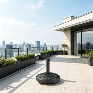 Base per Ombrellone da Giardino/Patio 10ft (2.7m) in Poliestere, Raggio 2.7m, per Cortile, Esterni e Uso in Palestra - Product Image 3