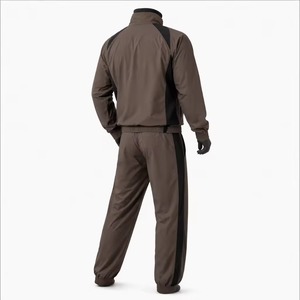 Wholesale Windbreaker Suit 2 Piece <b>Zipper</b> <b>Jacket</b> and Trouser 100% Nylon Custom Logo Oversized Windbreaker Tracksuit For Men - Product Image 4