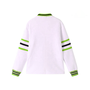 Cardigan grec écologique de haute qualité, vintage, col en V, manches à revers, tricoté sur mesure, uni, décontracté, boutonné, en coton, séchage rapide - Product Image 2