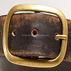 Cinturón Vintage de cuero occidental envejecido hecho a mano, en dos tonos, negro, marrón, relieve floral, cuero con hebilla de plata antigua - Product Image 4