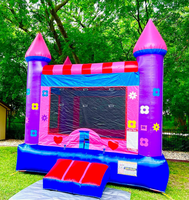 Château Gonflable Commercial Personnalisé Thème Fille pour Enfants de 3 Ans et Plus – Structure de Saut Extérieure