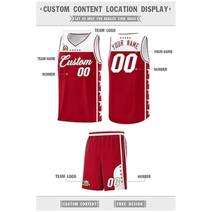 Ensemble de maillots de basket-ball personnalisés, impression numérique, 100% polyester, logo de l'équipe, nom, numéro, club universitaire, entraînement, salle de sport, vêtements de sport sur mesure - Product Image 2