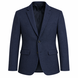 Blazer de Lana Personalizado para Hombre al por Mayor, Chaqueta Deportiva de Tweed Texturizado, Traje a Medida, Abrigo Casual Elegante, Blazer de Lana Personalizado para Hombre - Product Image 1