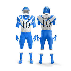 Uniforme de Fútbol Americano Sublimado Personalizado Premium con Mangas Cortas y Tallas Grandes para Juego Competitivo - Product Image 4