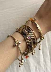 Dernière collection de bracelets Kasmiri Churiyan faits à la main pour femmes, perles, design géométrique tendance, couleurs et tailles personnalisables, velours - Product Image 6