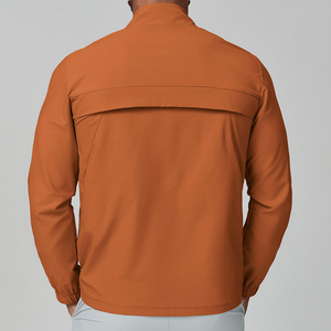 Chaqueta Informal con Cierre, Cuello Alto, Spandex, Poliéster, Manga Larga, Ligera, para Correr, Anorak, Ajuste Cómodo, Traje Deportivo - Product Image 2